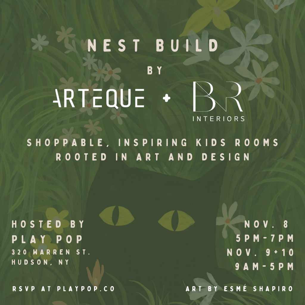 NEST BUILD shows the transformative Power of Art in a Nursery or Kid's Room