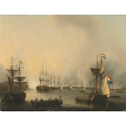 The Bombardment of Palembang, Sumatra, 24 June 1821