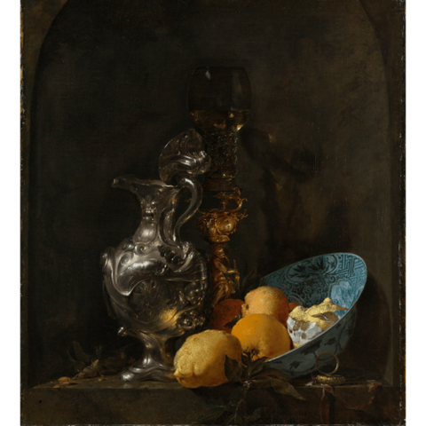 Still life with a silver jug