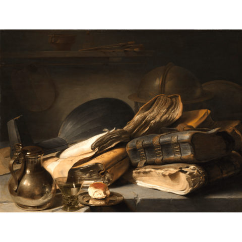 Still life with books