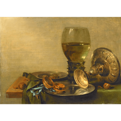 Still life with a silver tazza