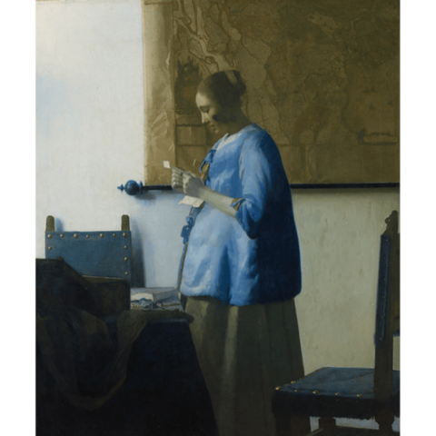 Woman reading a letter
